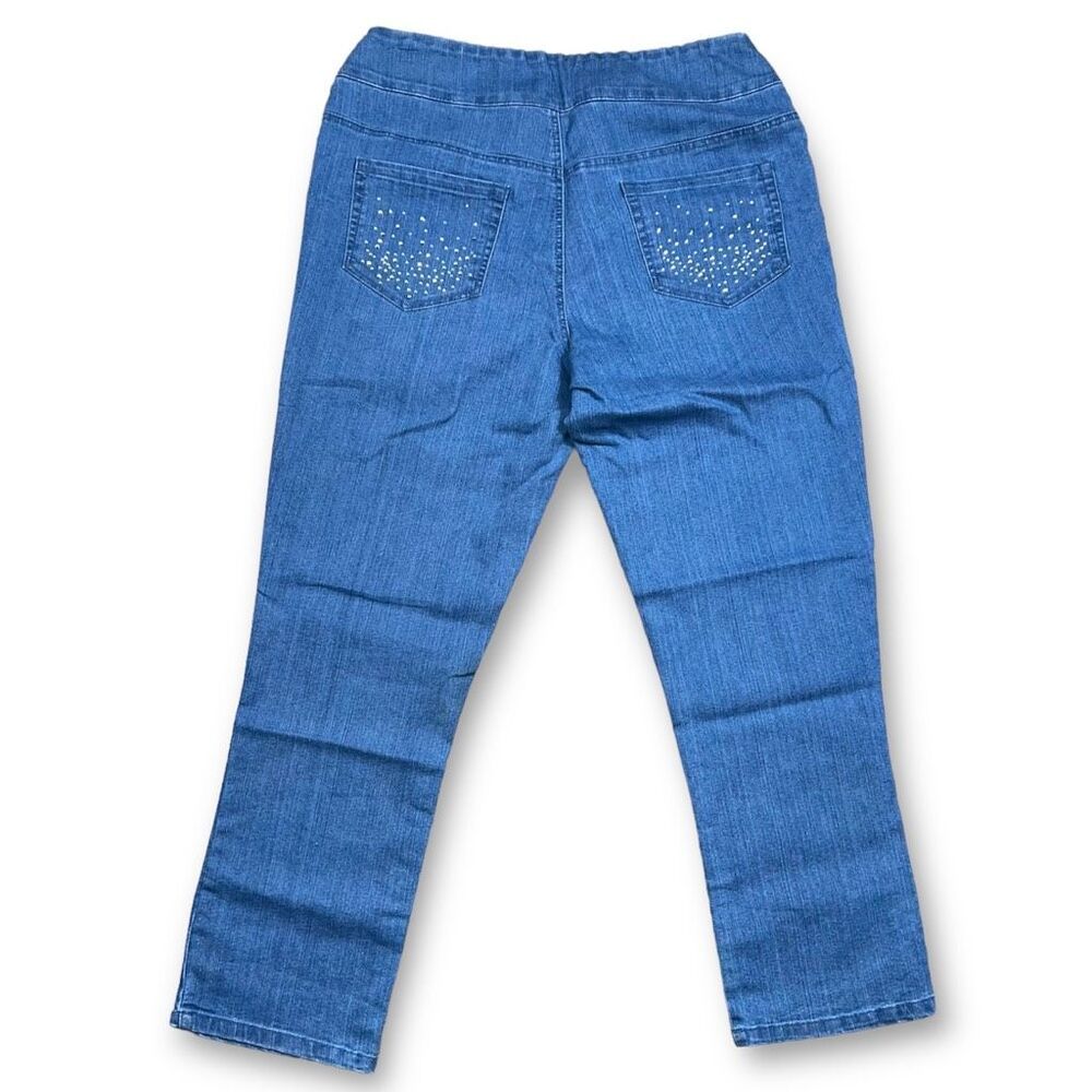 Blair Stretchy Pull-on Jegging Jeans, Pockets Bedazzled with Crystals Women’s 18
